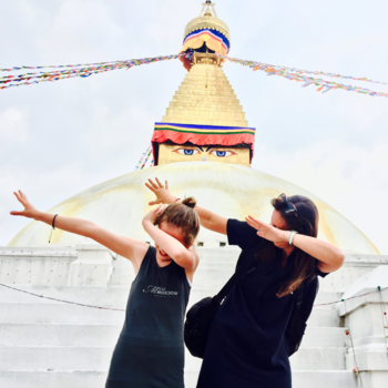 Nepal - Mother daughter funmoment in friendly Nepal