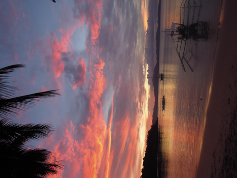 Filipijnen - Zonsondergang in Port Barton