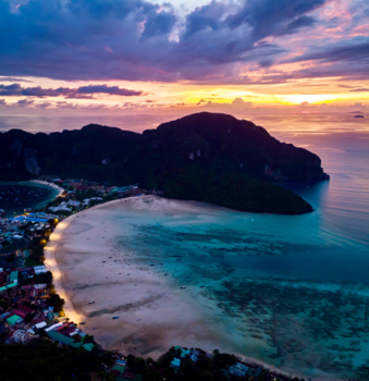 Rondreis Thailand in twee weken - phi phi sunset