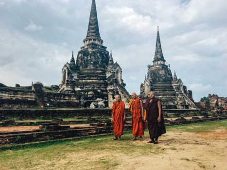 Thailand - Monks - Wat Phra Si Sanphet