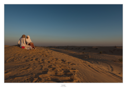 Al Maha-woestijn - Sunset in Dubai Dessert