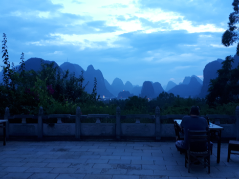 China - Blue misty moutains