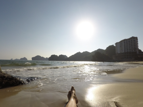 Halong Bay - The beach of Cat Ba Island