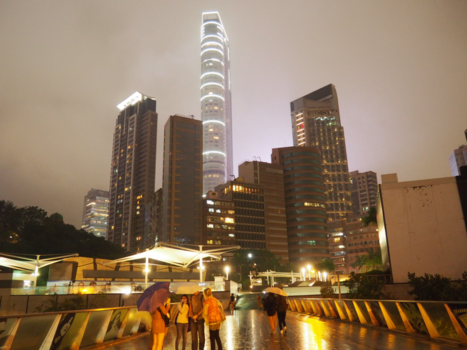 Hong Kong - Genomen vanaf de haven in Hong Kong