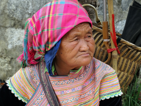 Vietnam - Marktvrouw Sapa Vietnam