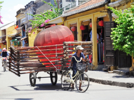 Vietnam - Straatbeeld in Hoi An, Vietnam
