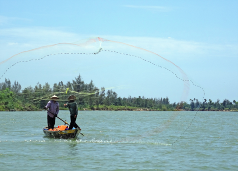 Hoi An - Vissers in Hoi An