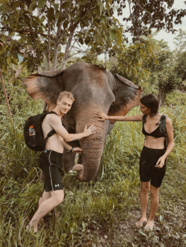 Chiang Mai - With our new friend “Big Momma” 🐘 #neverrideelephants