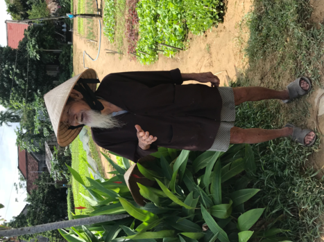 Vietnam - Oude man (95 jaar) uit Vietnam