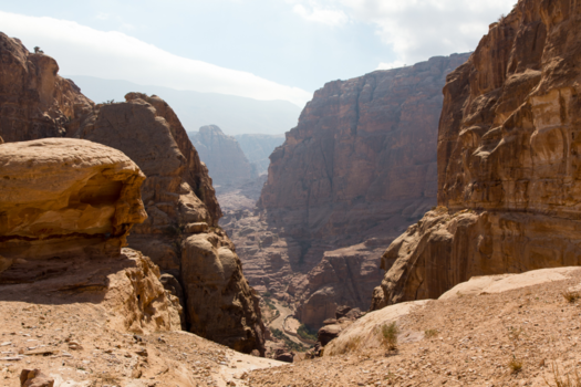 Petra - The view walking to the Monastery