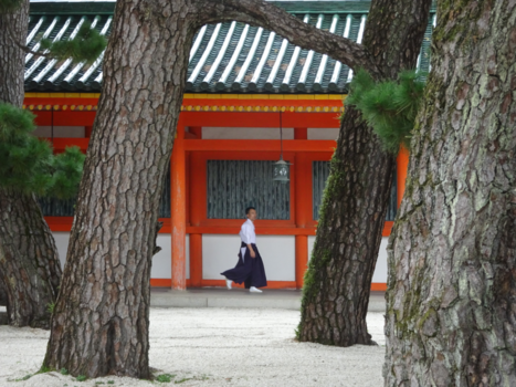 Japan - Temple and man