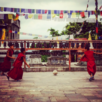 Nepal - Football monks