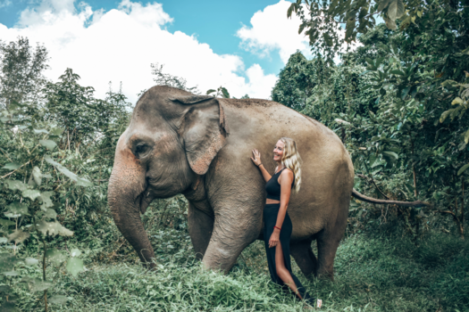 Thailand - having fun with my buddy