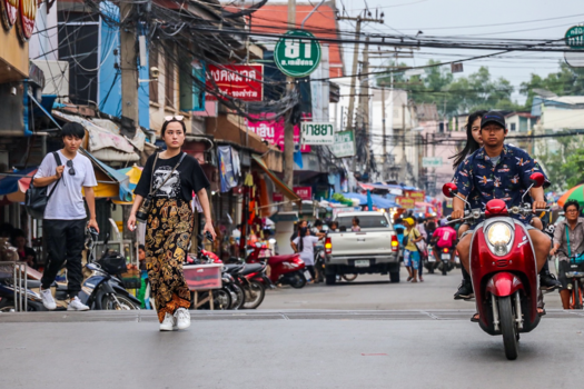 Thailand - Een straat zoals velen in Thailand
