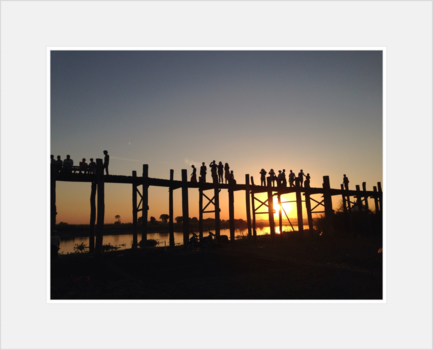 Myanmar - Myanmar U-Bein brug Amarapura