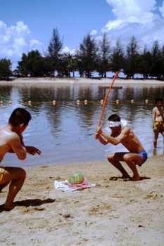 Sentosa Island - japans spel hoe snel sla ik het doormidden