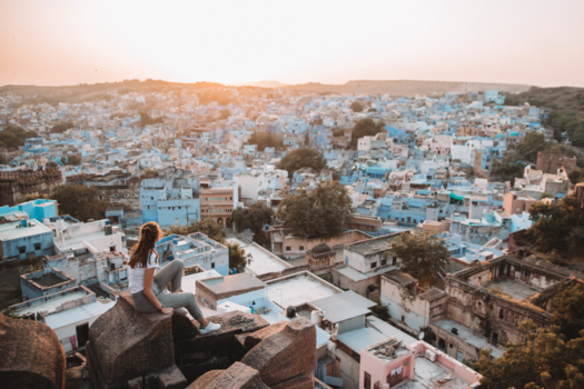 Jodhpur - Adembenemend uitzicht over Jodhpur – the blue city of India