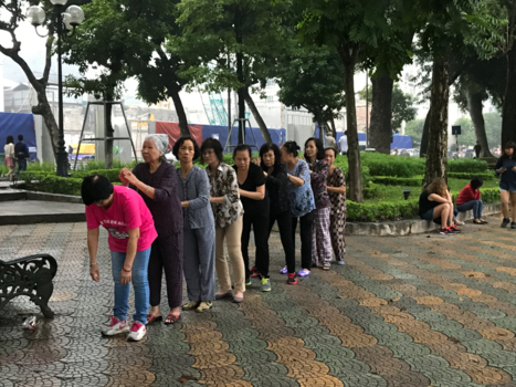 Vietnam - Work-out at Lake Hoan Kiem, Hanoi, Vietnam