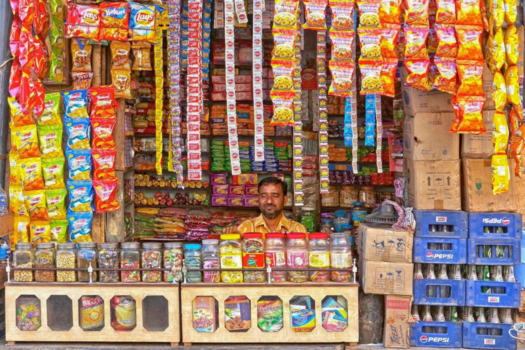 India - snoepwinkel in Jaisalmer