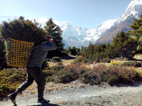 Annapurna Trail Trek - Man at work