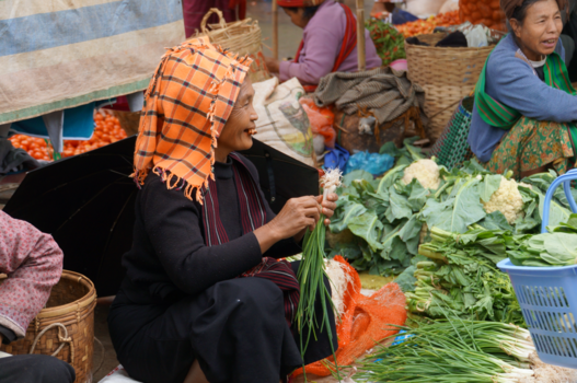 Kalaw - Bergvolkeren op de markt