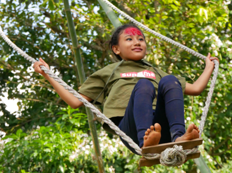 Nepal - Local youth during the Dasain festival