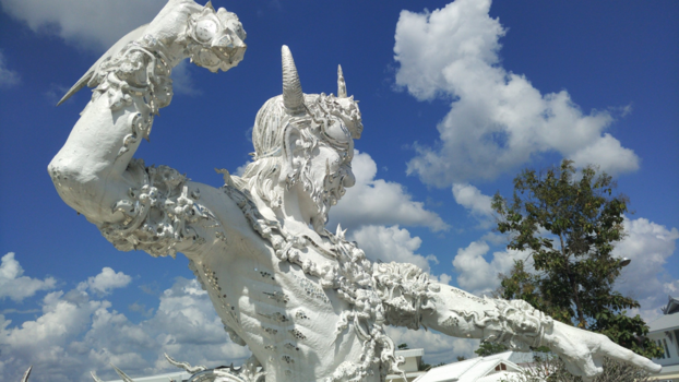Chiang Rai - Guardian of The White Temple (Wat Rong Khun), Chiang Rai, Thailand