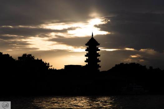 Bangkok - Tempel silhouette