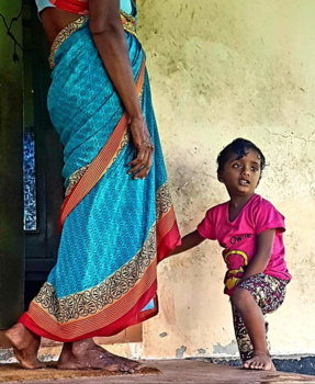 India - Grandma with grandchild