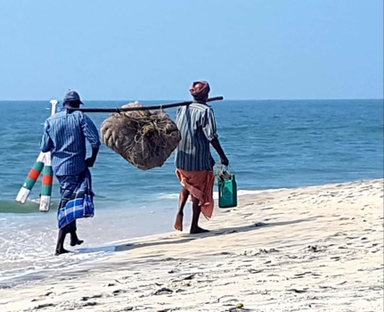 India - Fisherman in Allepey