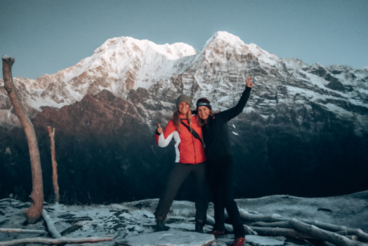 Nepal - Top van Mardi Himal behaald