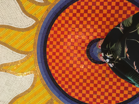 Dubai Mall - Mozaiek in Hotel Al Arab