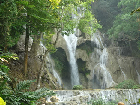 Laos - watervallen van Kuang-si