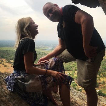 Sri Lanka - Sigyria met vader