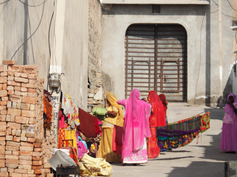 India - Vrouwen aan het werk.