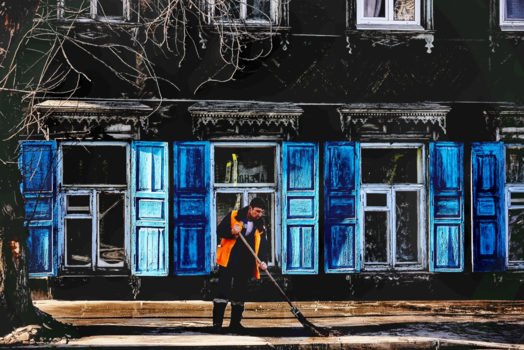 Trans-Siberië Express - Cleaning Irkutsk