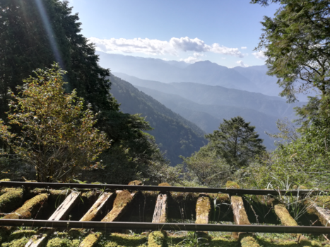 Taiwan - Uitzicht op de bergen van Taipingshan, Taiwan