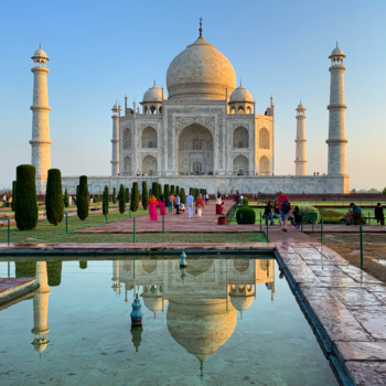 Taj Mahal - De Taj Mahal vroeg in de ochtend