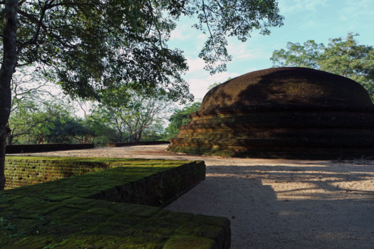 Polonnaruwa - bakstenen dagoba Polonnaruwa