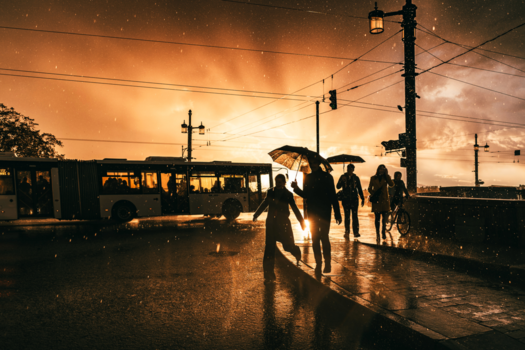 Sint Petersburg - Wolkbreuk in St. Petersburg