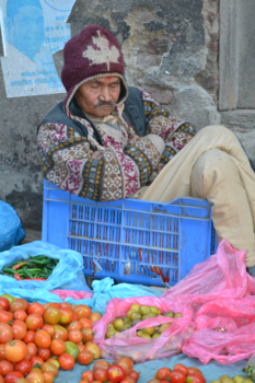 Nepal - marktkoopman