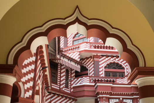 Sri Lanka - Prachtige architectuur van de Kochikade Tempel in Colombo - Sri Lanka.