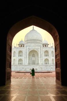 India - Taj Mahal bij zonsopkomst