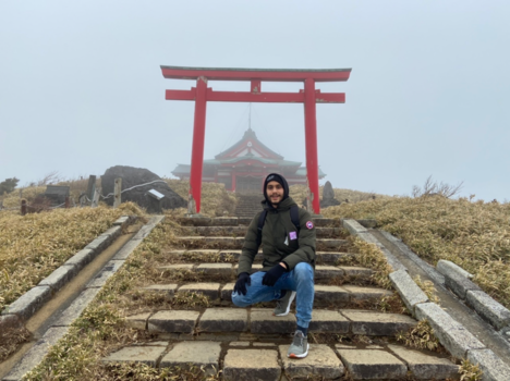 Japan - Hakone berg mistig