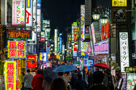 Japan - Tokio 's avonds