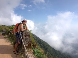 Kampot - Het uitzicht vanaf Bokor Hill