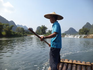 Yangshuo - onze stuurman