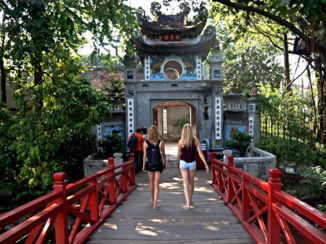 Hanoi - Tempeltje in Hanoi