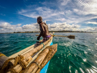 Hikkaduwa - De local die ons met zijn bootje naar een snorkelplek bracht