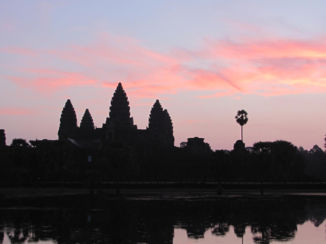 Cambodja - Angkor wat bij zonsopkomst